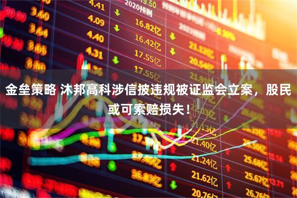 金垒策略 沐邦高科涉信披违规被证监会立案，股民或可索赔损失！